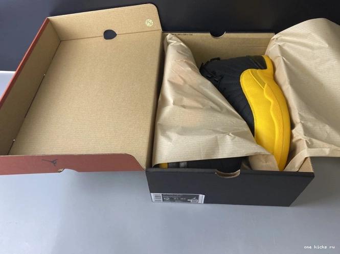 Chep Onekick Jordan University 130690-070 Retro 12 Black Air Gold 0819
